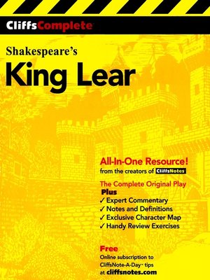 cover image of CliffsComplete<sup>TM</sup> King Lear